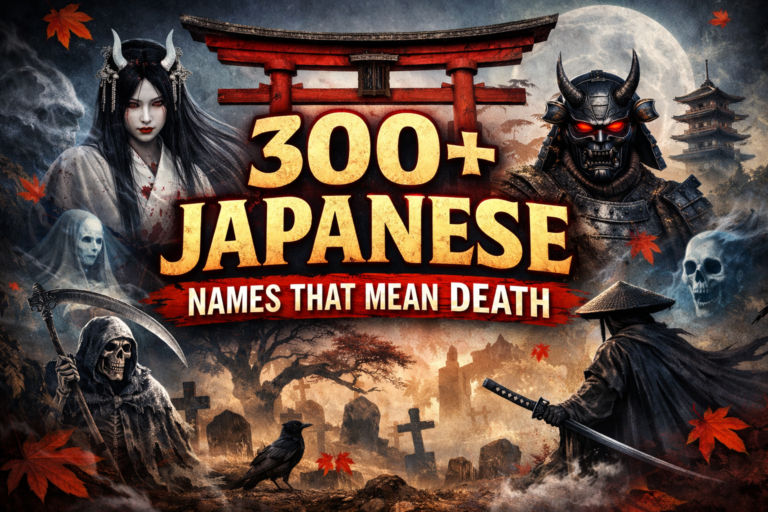 Japanese Names That Mean Death