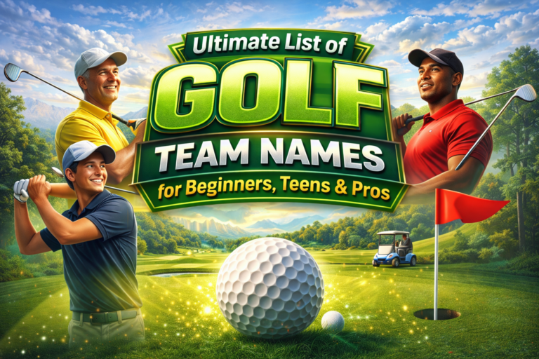 Ultimate List of Golf Team Names for Beginners, Teens & Pros