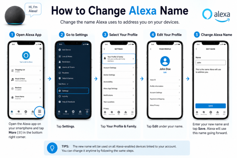 How to change Alexa name