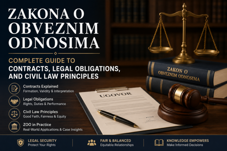 Zakona o Obveznim Odnosima: Complete Guide to Contracts, Legal Obligations, and Civil Law Principles