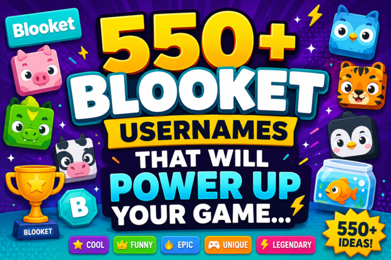 550+ Blooket Usernames That Will Power Up Your Game