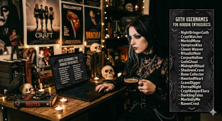 Best Goth Usernames for Horror Enthusiasts