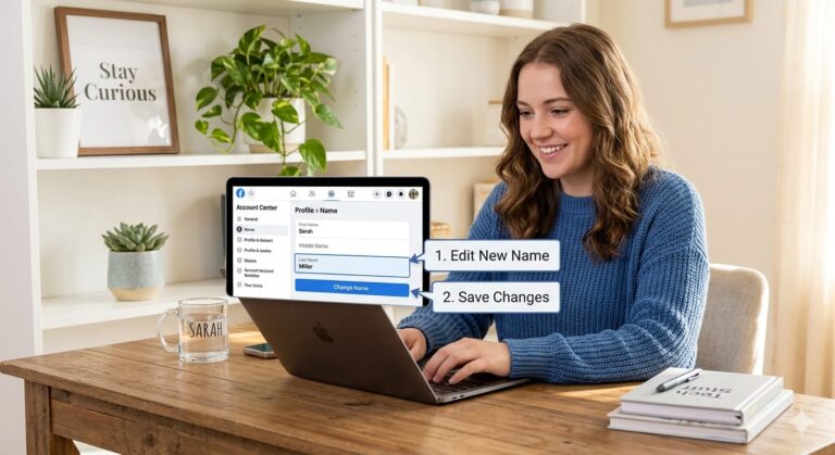 How to change your name on facebook